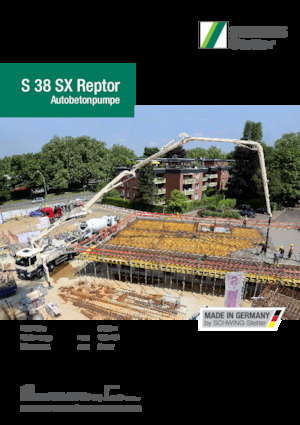 Kamyona monte beton pompaları SCHWING-Stetter S 38 SX Reptor