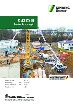 Kamyona monte beton pompaları SCHWING-Stetter S 43 SX III