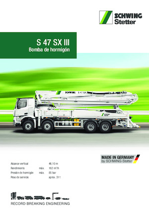 Kamyona monte beton pompaları SCHWING-Stetter S 47 SX III