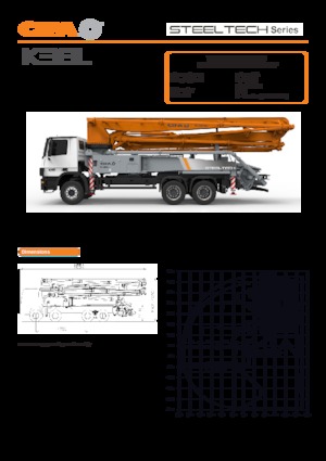 Kamyona monte beton pompaları CIFA K38L
