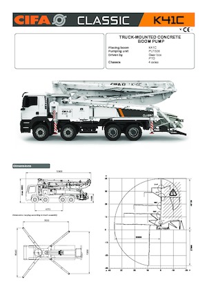 Truck-mounted Concrete Pumps CIFA K41C