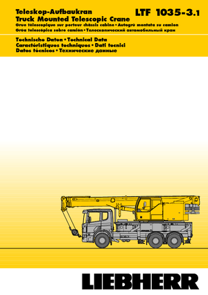 Kamyona monte telesc. vinçler Liebherr LTF 1035-3.1