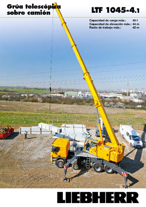 Truck-mounted Telescopic Cranes Liebherr LTF 1045-4.1