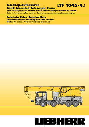 Truck-mounted Telescopic Cranes Liebherr LTF 1045-4.1