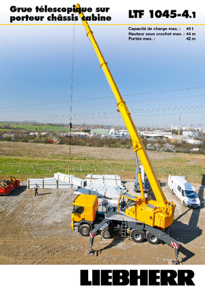 Truck-mounted Telescopic Cranes Liebherr LTF 1045-4.1