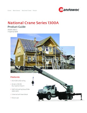 Kamyona monte telesc. vinçler National Crane 1300A