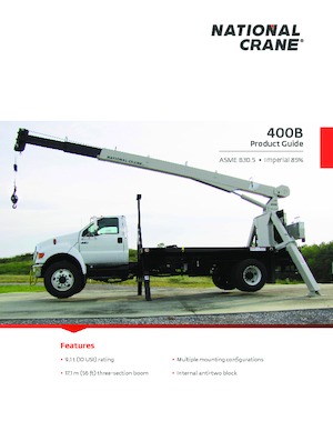 Truck-mounted Telescopic Cranes National Crane 400B