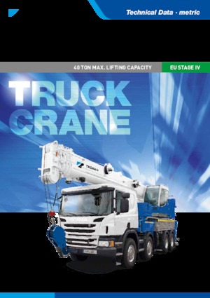Truck-mounted Telescopic Cranes Tadano HK 40