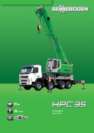 Truck-mounted Telescopic Cranes Sennebogen HPC 35