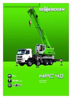 Truck-mounted Telescopic Cranes Sennebogen HPC 40