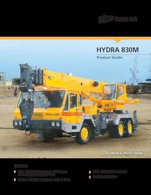 Kamyona monte telesc. vinçler Til HYDRA 830M