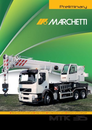 Truck-mounted Telescopic Cranes Marchetti MTK 35
