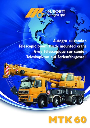 Truck-mounted Telescopic Cranes Marchetti MTK 60