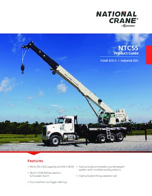 Truck-mounted Telescopic Cranes National Crane NTC55