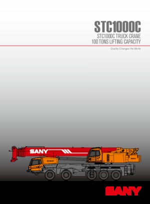 Kamyona monte telesc. vinçler Sany STC1000C
