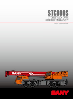 Truck-mounted Telescopic Cranes Sany STC800S