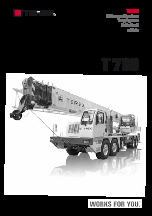 Truck-mounted Telescopic Cranes TEREX CRANES T 780