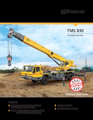 Truck-mounted Telescopic Cranes Til TMS 830
