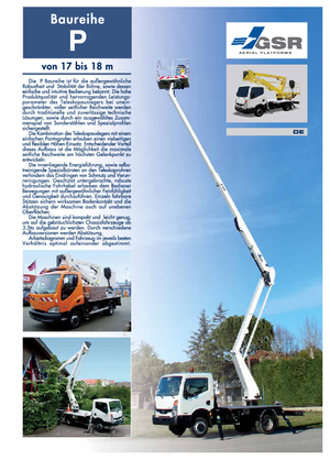 Trailer Mounted Articulating Boom Lifts GSR E 180 P Comfort