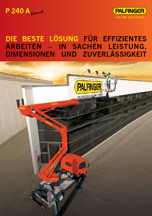 Trailer Mounted Articulating Boom Lifts Palfinger P 240 A
