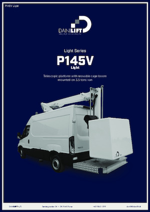 Truck Mounted Telescopic Boom Lifts Danilift P145V Light