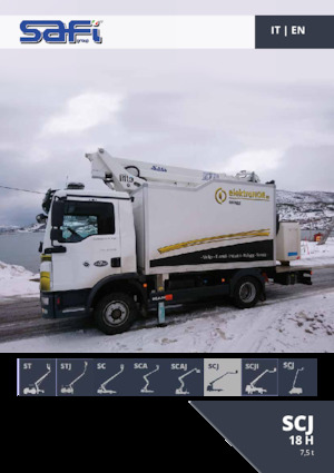 Truck Mounted Telescopic Boom Lifts Safi SCJ 18