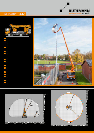 Truck Mounted Telescopic Boom Lifts Ruthmann STEIGER T 230 XS
