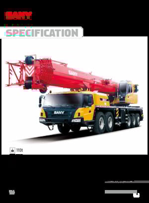 Kamyona monte telesc. vinçler Sany STC1100T7-1