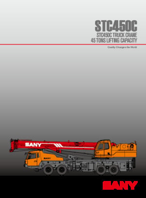 Kamyona monte telesc. vinçler Sany STC450C