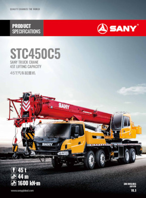 Truck-mounted Telescopic Cranes Sany STC450C5