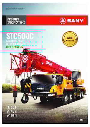 Truck-mounted Telescopic Cranes Sany STC500C