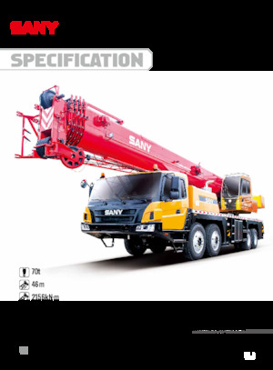 Truck-mounted Telescopic Cranes Sany STC700C5