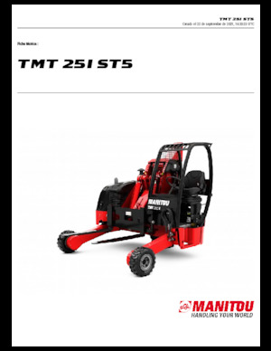 Telescopic Truck Mounted Forklifts Manitou TMT 25 I