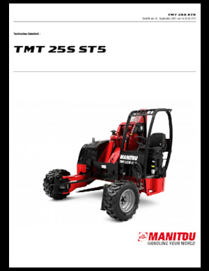 Telescopic Truck Mounted Forklifts Manitou TMT 25 S
