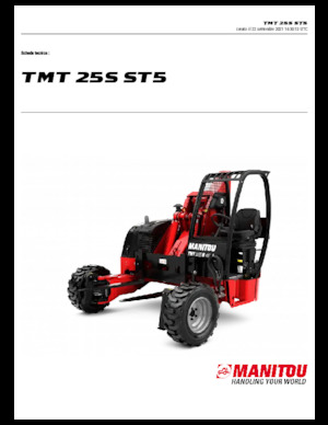 Telescopic Truck Mounted Forklifts Manitou TMT 25 S
