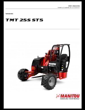 Telescopic Truck Mounted Forklifts Manitou TMT 25 S