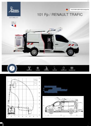 Truck Mounted Telescopic Boom Lifts France Elévateur 101 Fp