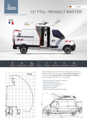 Araç Üstü Teleskopik Bomlu Vinçler France Elévateur 121 FTcc