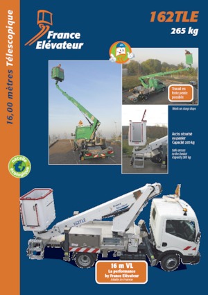 Araç Üstü Teleskopik Bomlu Vinçler France Elévateur 162 TLE