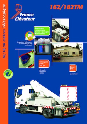 Truck Mounted Telescopic Boom Lifts France Elévateur 162 TM