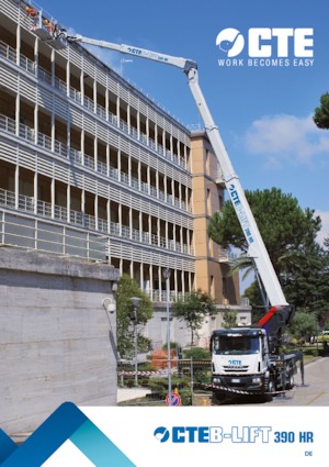 Truck Mounted Telescopic Boom Lifts CTE B-Lift 390 HR