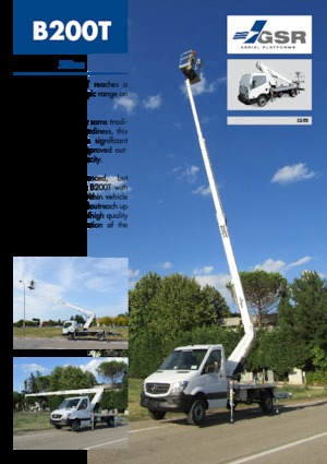 Trailer Mounted Articulating Boom Lifts GSR B200T Compact