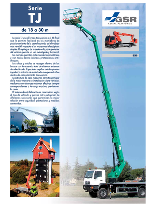 Truck Mounted Telescopic Boom Lifts GSR E260TJ Comfort