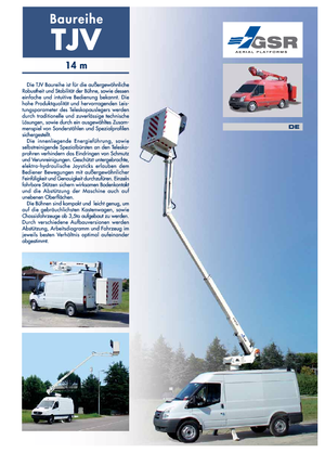 Truck Mounted Telescopic Boom Lifts GSR E140TJV Basic