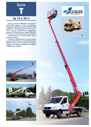 Truck Mounted Telescopic Boom Lifts GSR E159T Compact