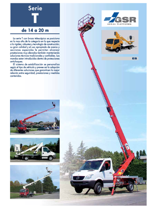 Truck Mounted Telescopic Boom Lifts GSR E159T Compact