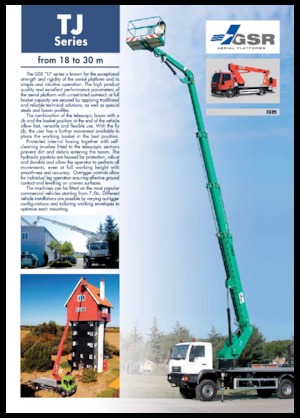 Truck Mounted Telescopic Boom Lifts GSR E220TJ Comfort