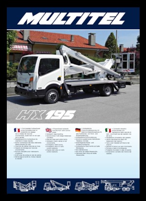 Truck Mounted Telescopic Boom Lifts Multitel HX 195