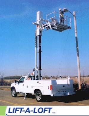 Truck Mounted Telescopic Boom Lifts Lift-A-Loft IMPAC - IM-24