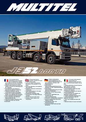 Truck Mounted Telescopic Boom Lifts Multitel J 352.600